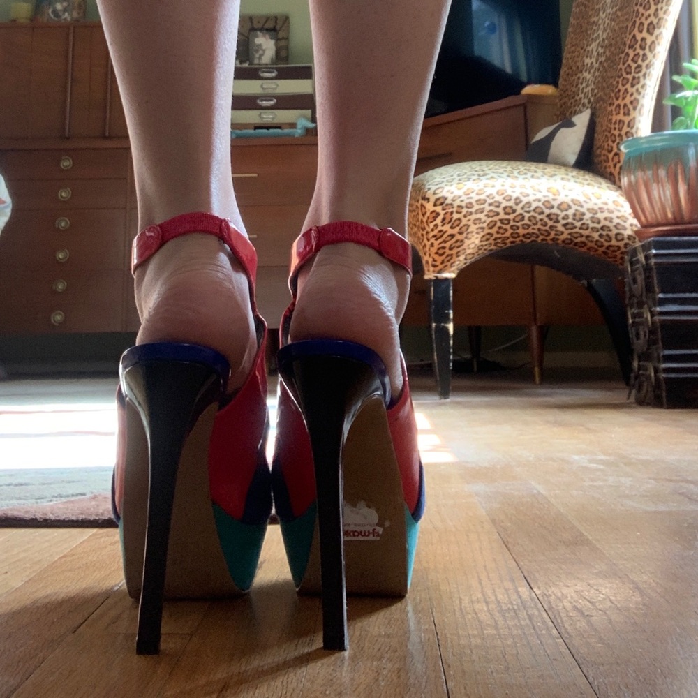 Jessica Simpson Color Block Platform Stilettos - Picture 8 of 9